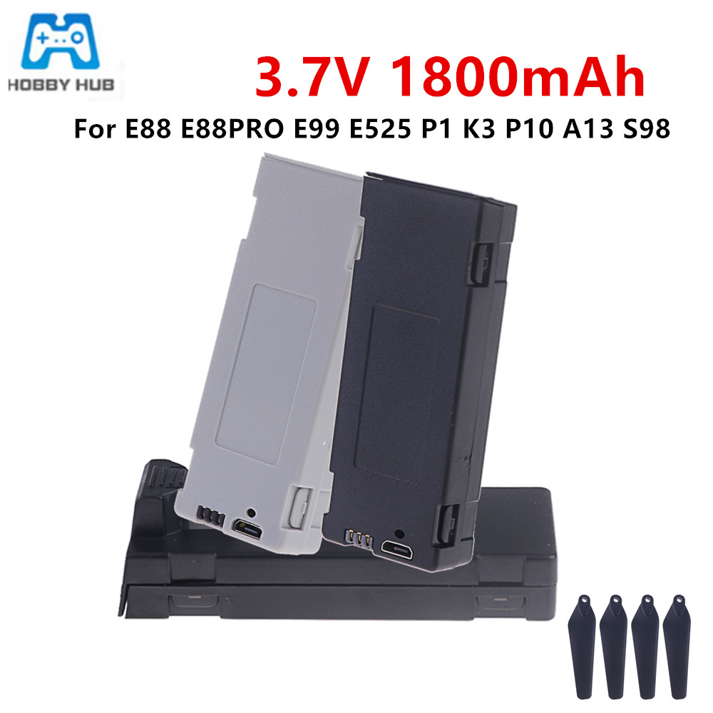 Drone Battery Charger - For E88 Battery Rechargeable Battery 3.7V