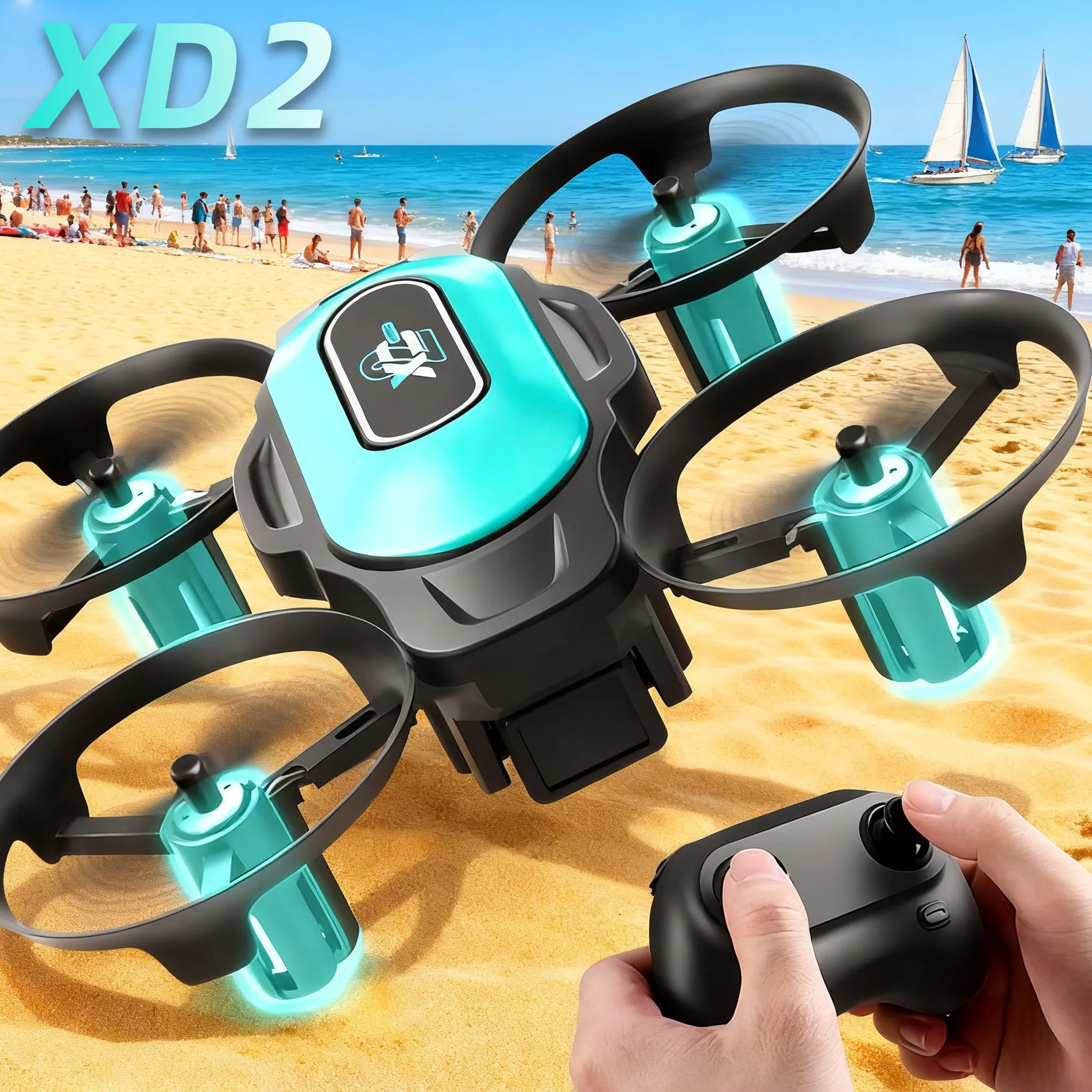 Drone Remote Controller Lanyard - XD2 Mini Drone, 360° Stunt Flips,