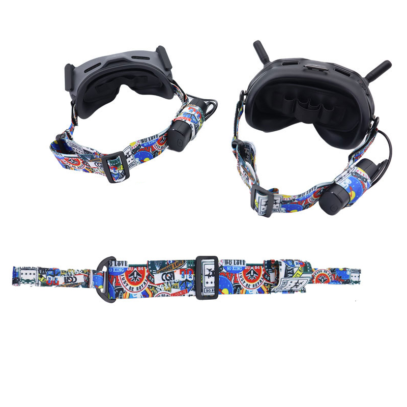 Drone Neck Strap - Goggles Head Strap Headband Elastic Straps