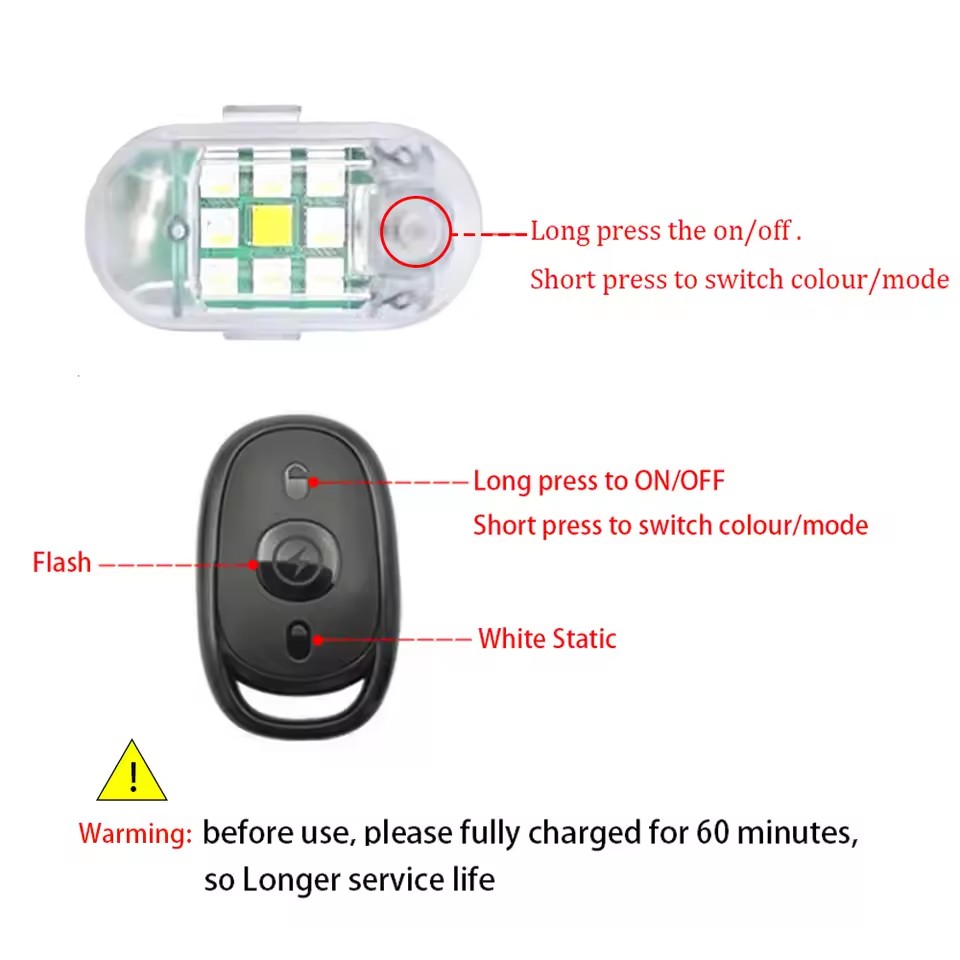 Wireless Remote Control LED St - огляд і ціна Drone Strobe Light