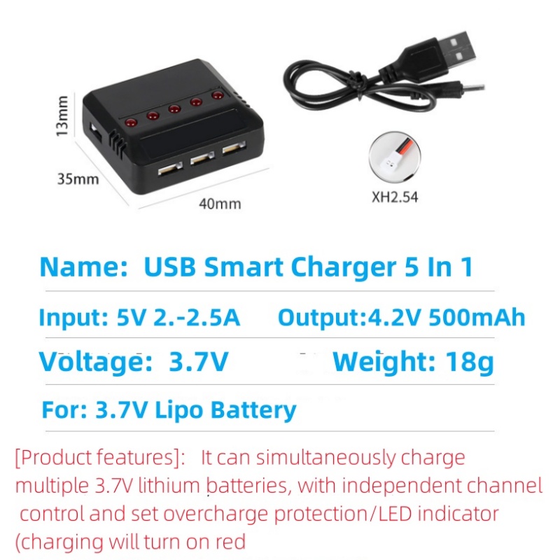 Syma X5HW X5HC X5C X5SW 3.7V 5 - огляд і ціна Drone Battery Adapter