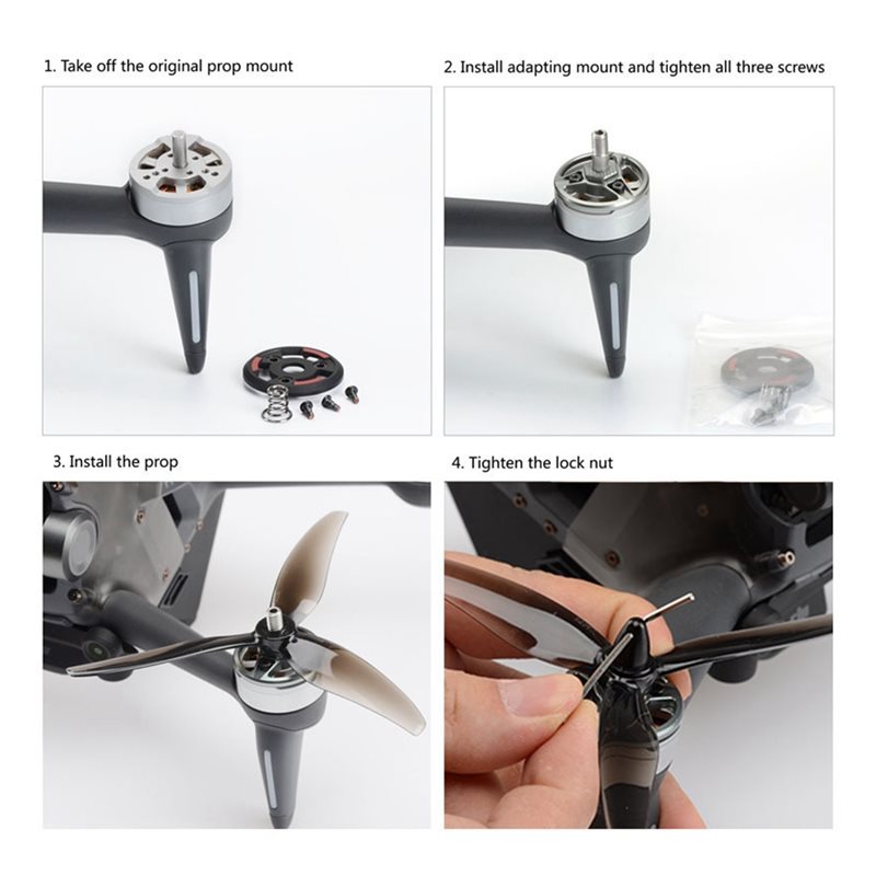 B50B-Motor Plate Adapter 4Pcs  - огляд і ціна Drone Propeller Holder