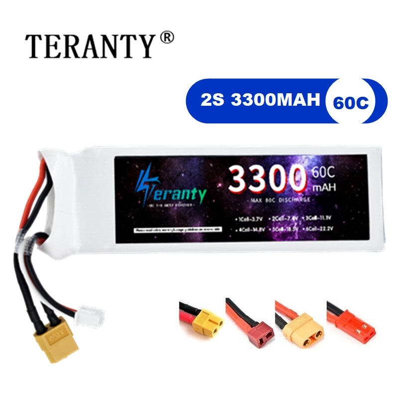 2S 7.4V LiPo Battery 3300mAh 6 - огляд і ціна Drone Battery Adapter