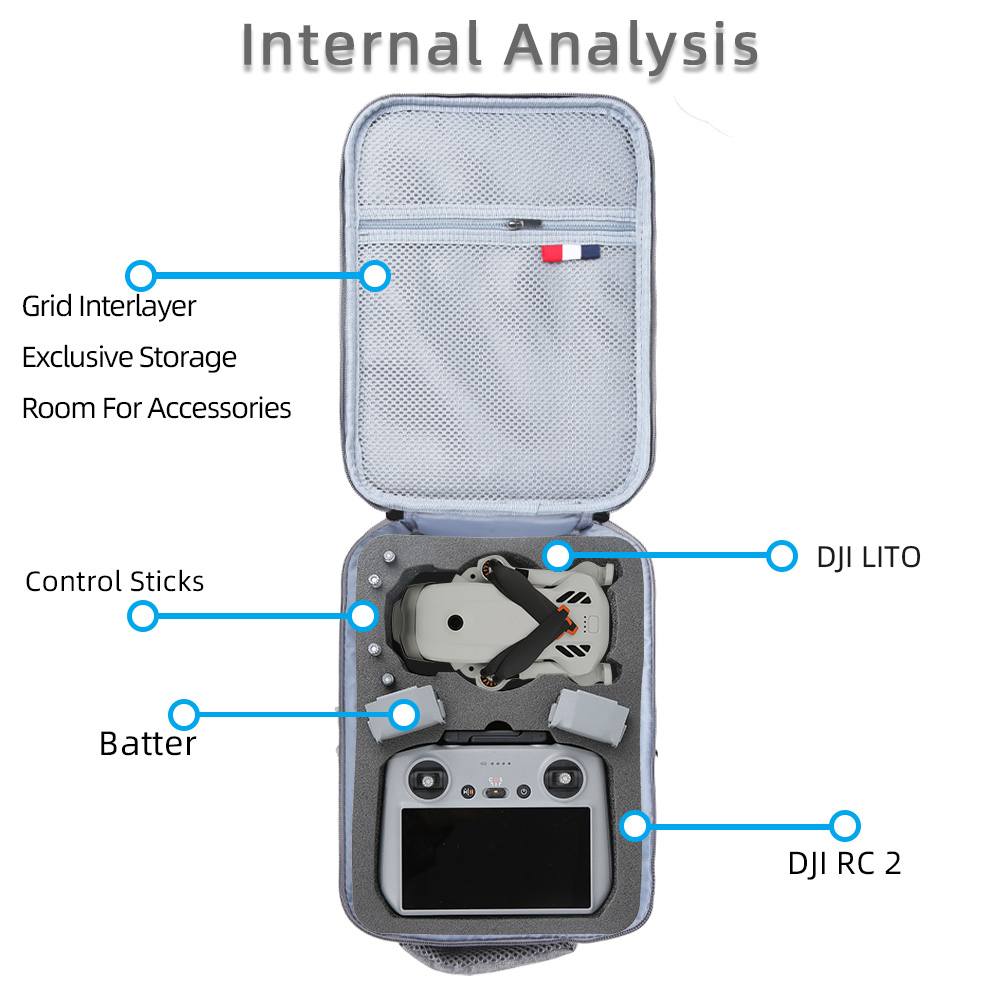 For DJI Lito 1/Lito X1 Portabl - огляд і ціна Drone Carrying Case