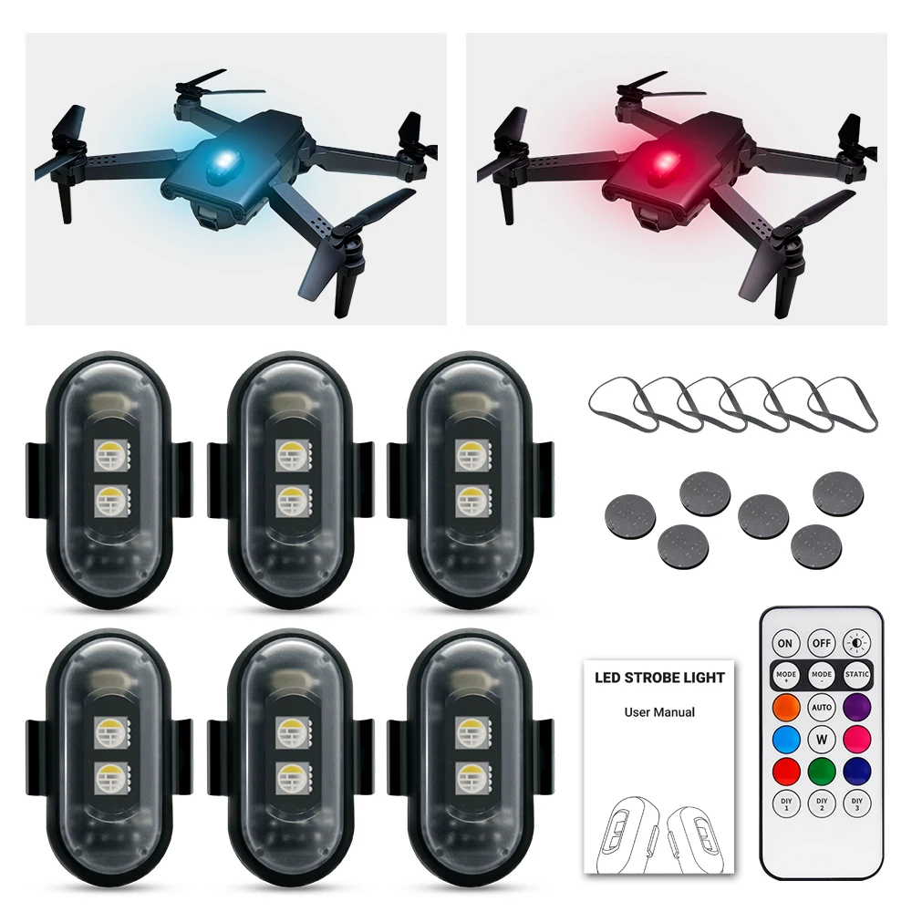 Motorcycle Strobe Light, APP C - огляд і ціна Drone Strobe Light