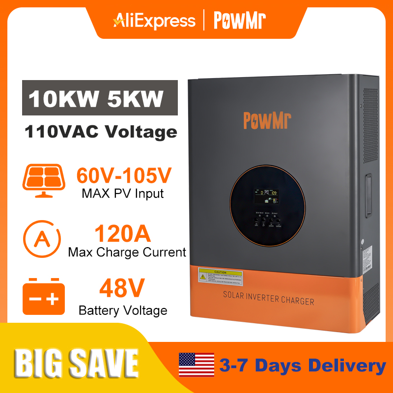 PowMr 10KW 5KW Split Phase Inv - огляд і ціна Drone Solar Charger